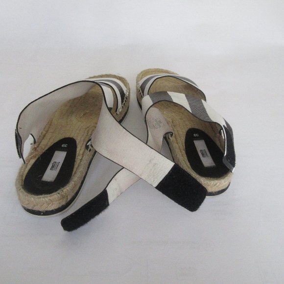 Miista London Sandals Black White  Size 39/8.5 - Picture 10 of 12